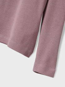 NAME IT Basis Rib Bluse Nakal Elderberry